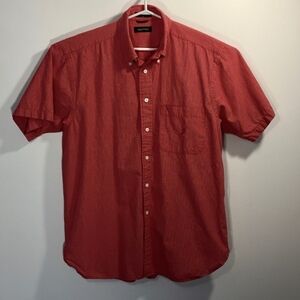 Nautica Red Check Short Sleeve Button Down.